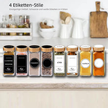 Gewürzgläser Set 24er mit Bambusdeckel & Etiketten