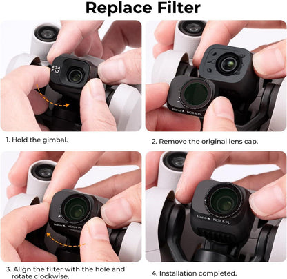 Mini 3 Pro Polfilter CPL Filter für Gimbal, schwarz, leicht, hochwertige