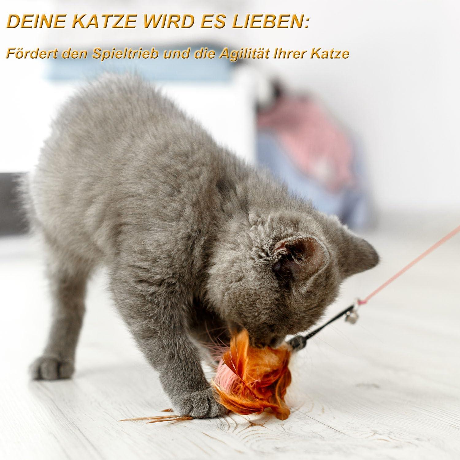 Interaktives Katzenspielzeug Set mit 11 verschiedenen