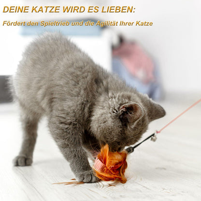 Interaktives Katzenspielzeug Set mit 11 verschiedenen