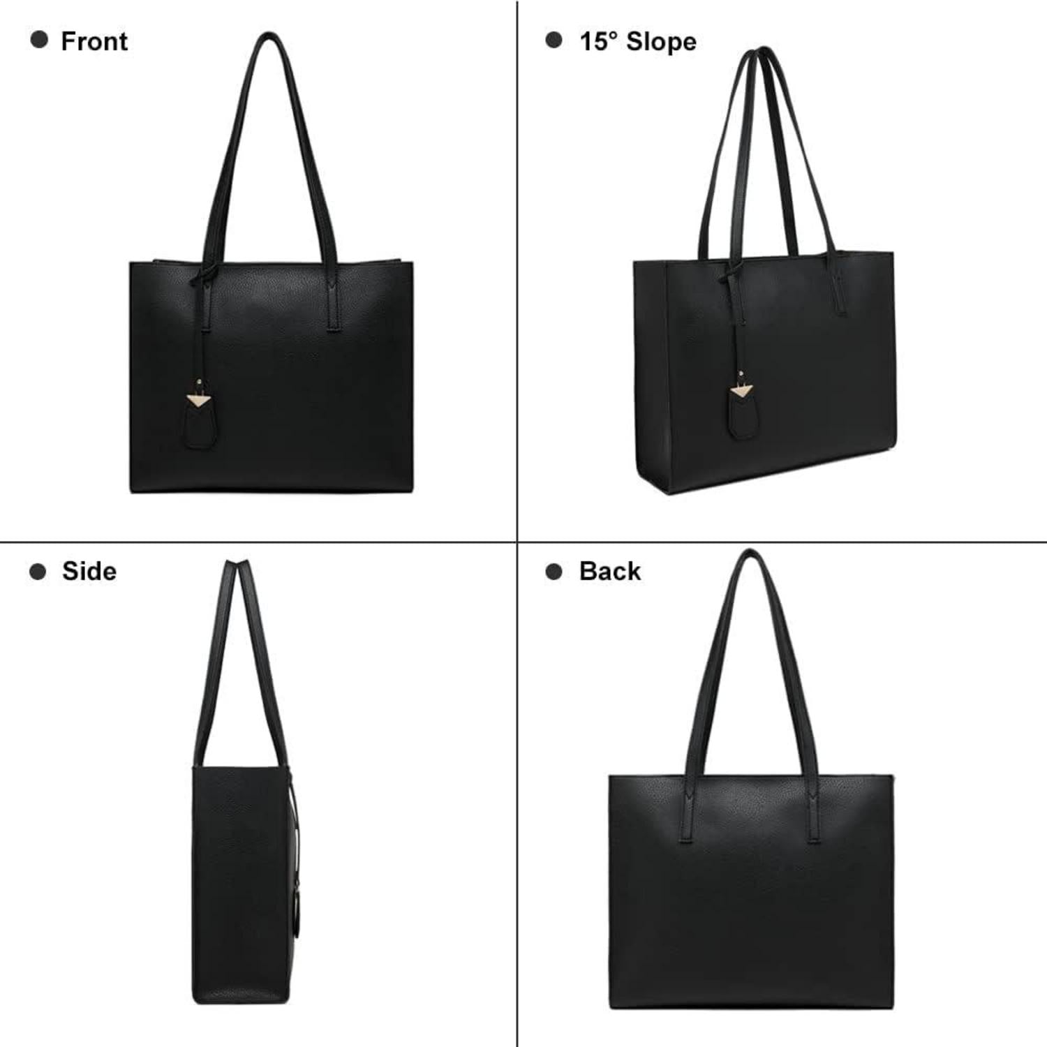 Handtasche Damen Groß Shopper Tasche Schultertasche Schwarz