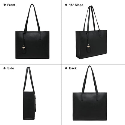 Handtasche Damen Groß Shopper Tasche Schultertasche Schwarz