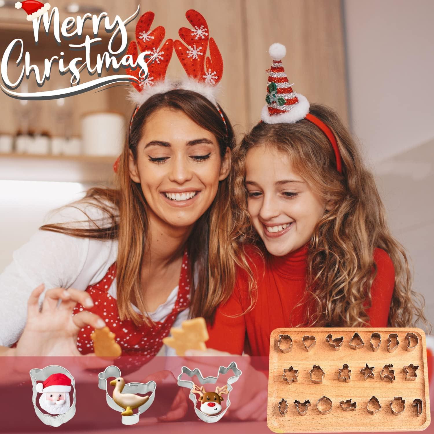 Ausstechformen Set Weihnachten 20 Stück Edelstahl Backen Winterfest