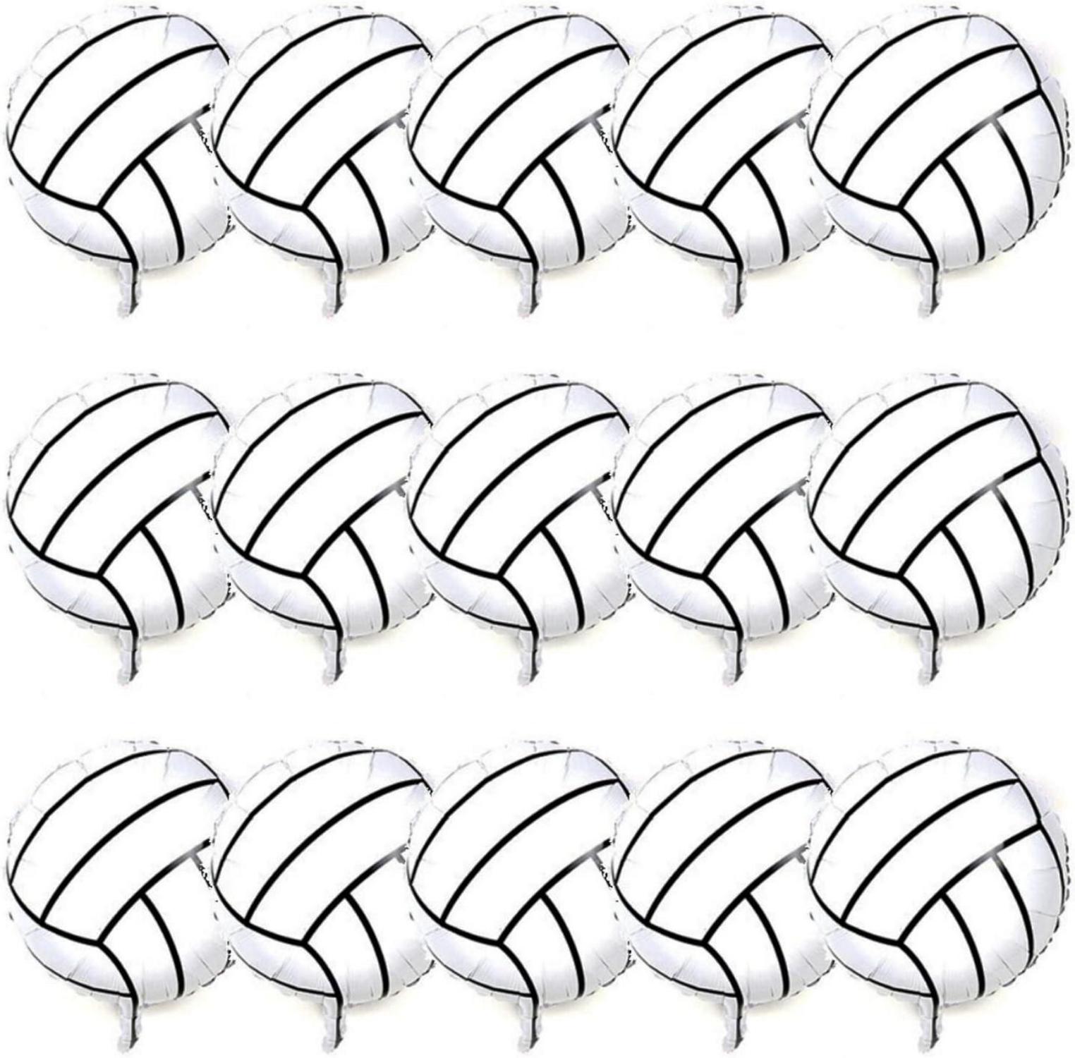 Mylar-Volleyball-Ballons 45,7 cm für Sportparty 15 Stück