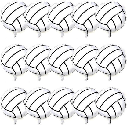 Mylar-Volleyball-Ballons 45,7 cm für Sportparty 15 Stück