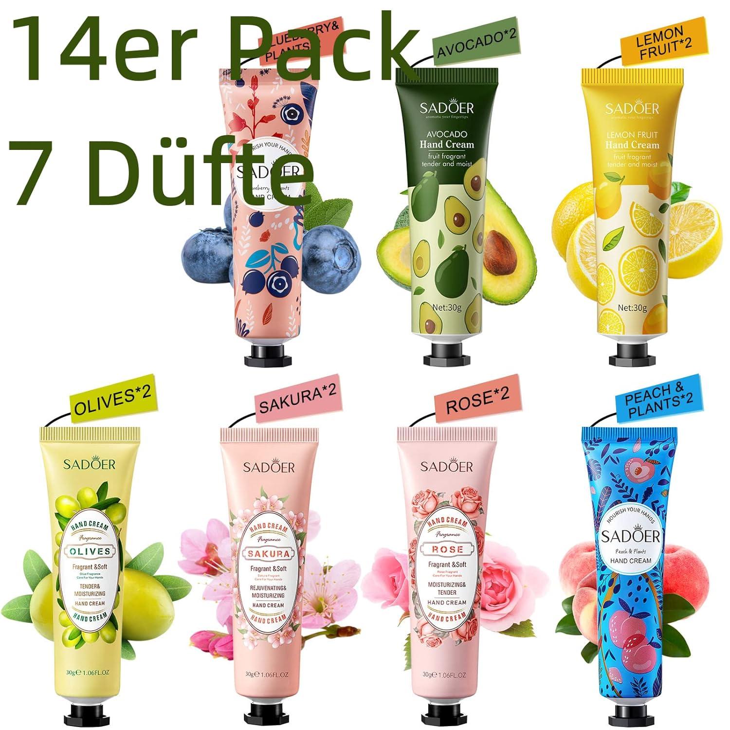 14er Pack Handcreme Geschenkset Winterpflege rissige Hände