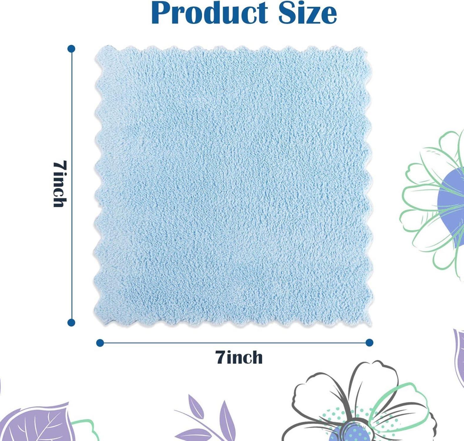 Make-up-Entferner Tücher Korallen Fleece Mikrofaser 24er Pack 17,8x17,8cm