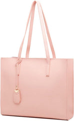 Große Damen Handtasche Shopper Schultertasche Kunstleder Pink