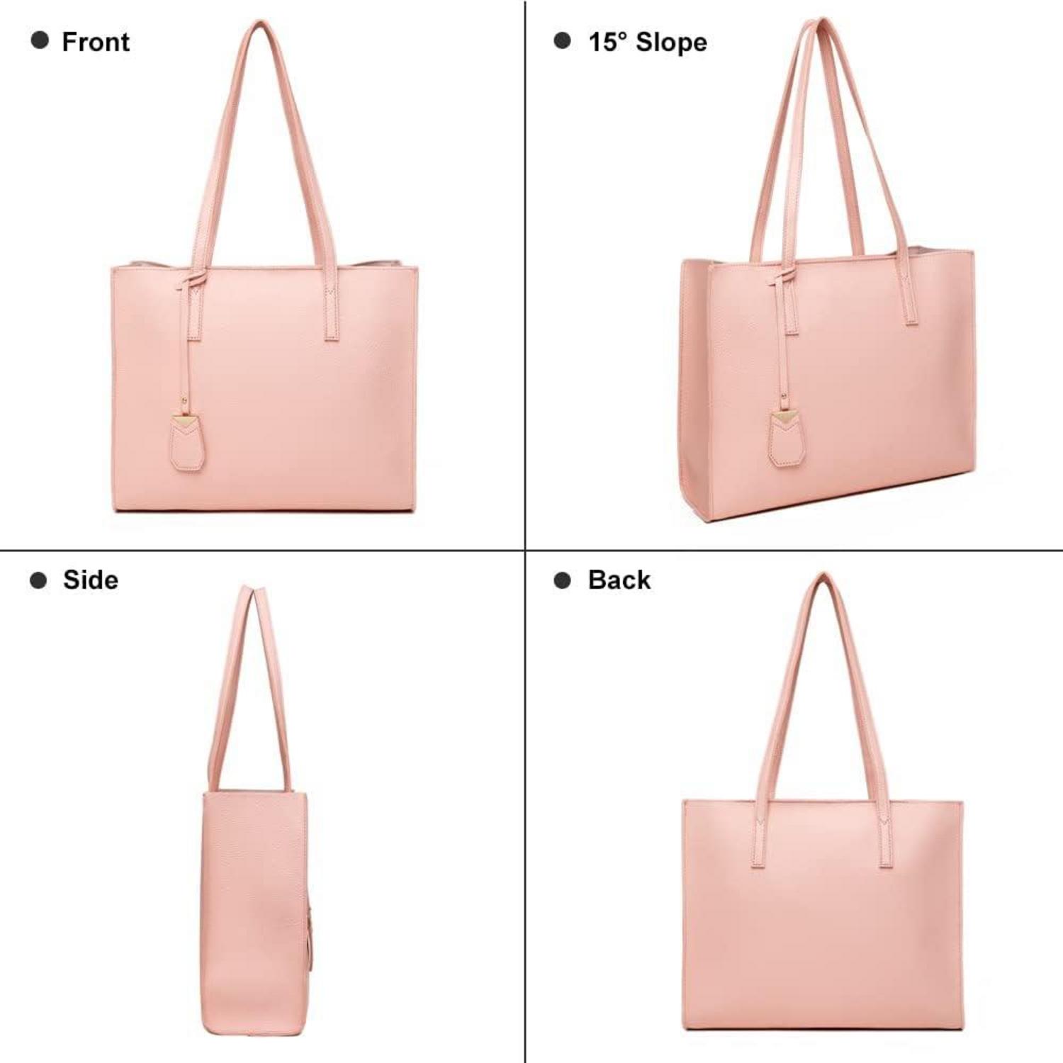 Damen Handtasche Groß Shopper Schultertasche A4 Henkeltasche Pink
