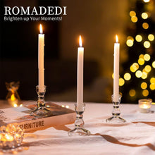 Eleganter Glas Kerzenständer für Hochzeit Weihnachten Advent