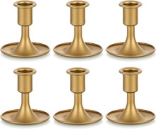 Goldene Stabkerzenhalter Set Festliche Tischdekoration