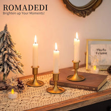 Kerzenständer Gold Kerzenhalter Stabkerzen Romadedi 6er Set