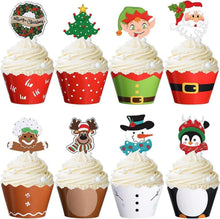 Weihnachts Cupcake Dekoration Set 96-teilig festlich & niedlich