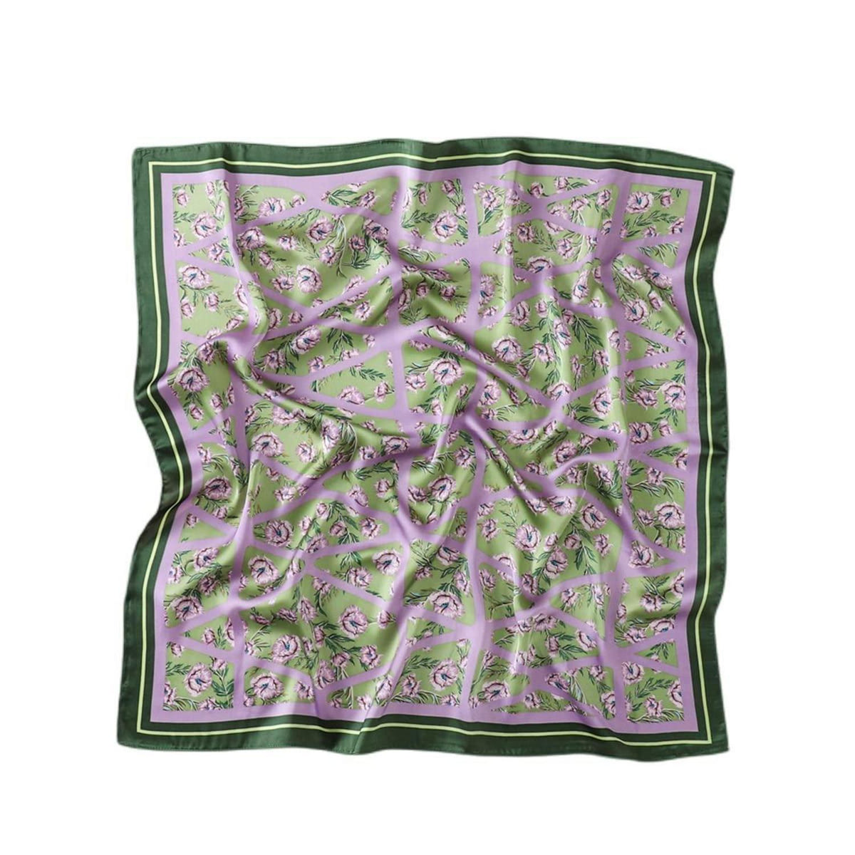 Seidentuch Damen 70x70cm leicht elegant Kopftuch Geschenk