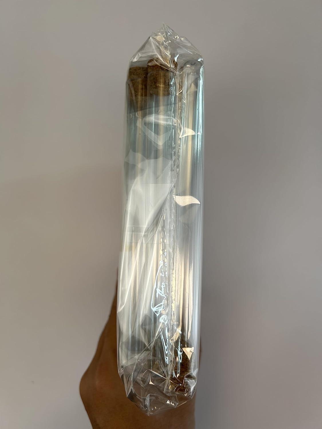 Reagenzglas Set 30 Stück Korken Kunststoff Transparent 15ml 15x150mm Bund Trichter