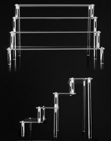 QWORK 4-Stufig Acryl Display Ständer für Figuren Schmuck