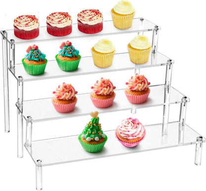 Transparenter Acryl Display Ständer für Figuren Schmuck Cupcake
