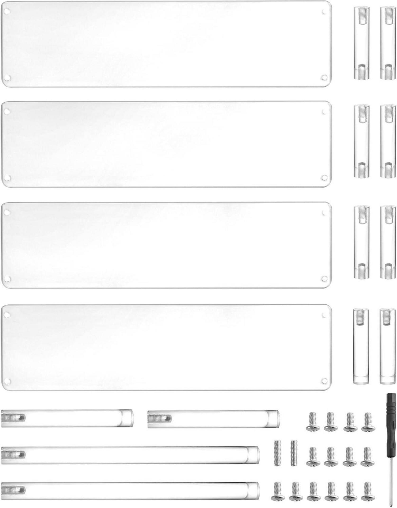 Acryl Display Ständer 4-Stufig Transparent Riser Regal Figuren Schmuck Cupcake