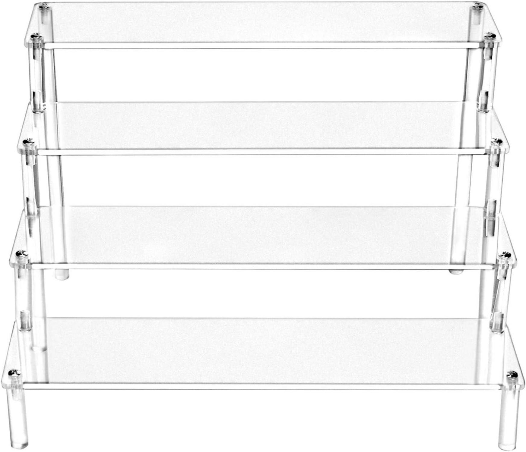 Transparenter Acryl Display Ständer - 4 Stufen 30x25x20cm