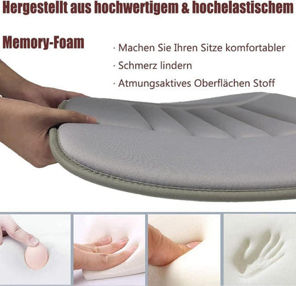 Auto Sitzkissen Memory Schaum Orthopädische Sitzauflage Grau