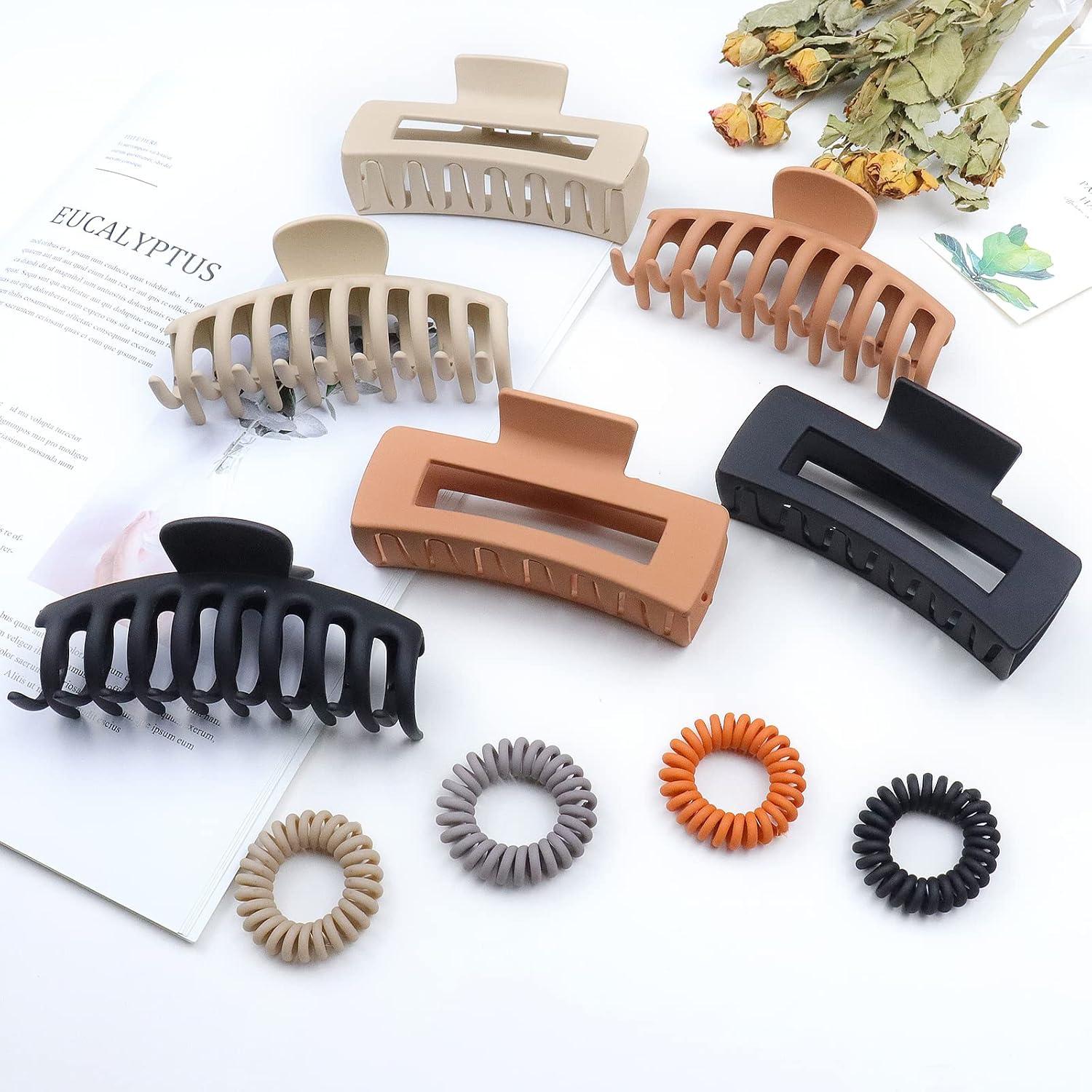 Große Haarklammer Rutschfest Rechteckig Damen 11 cm Hair Clip Blau