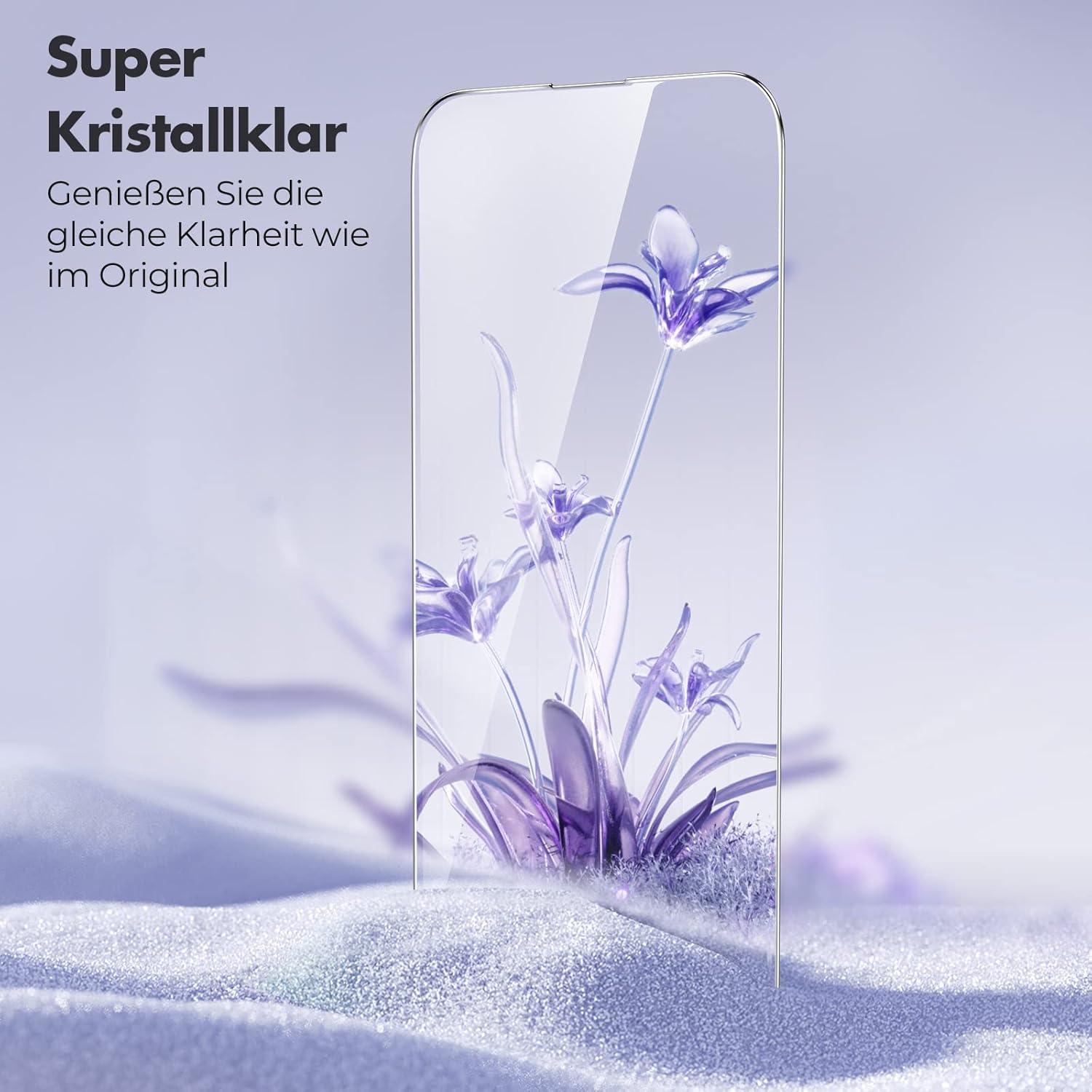 Panzer Schutz Glas Displayschutzfolie iPhone 14 Pro Max 9H Härte