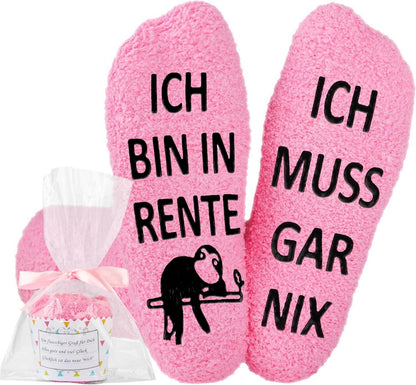 Rentner Geschenk Socken Lustige Abschied Rente Grippe