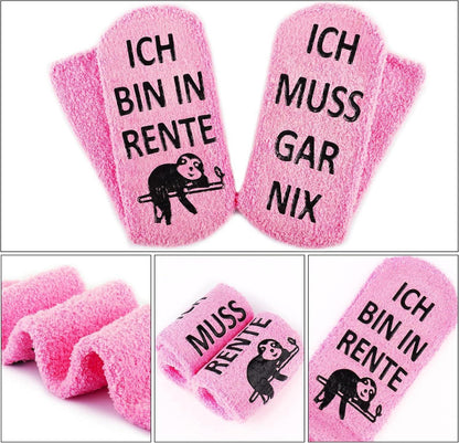 Renter Geschenk Socken Lustig Abschied Ruhestand Gripper