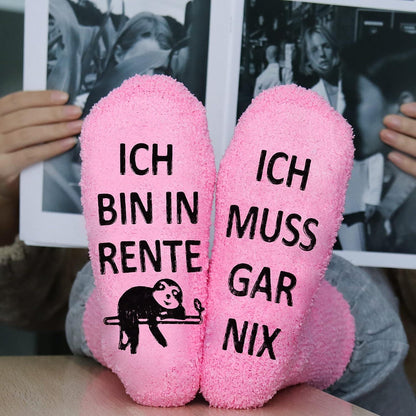 Rentner Geschenk Socken Lustige Abschied Rente Grippe