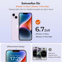 UNBREAKcable Panzer Schutz Glas iPhone 14 Plus