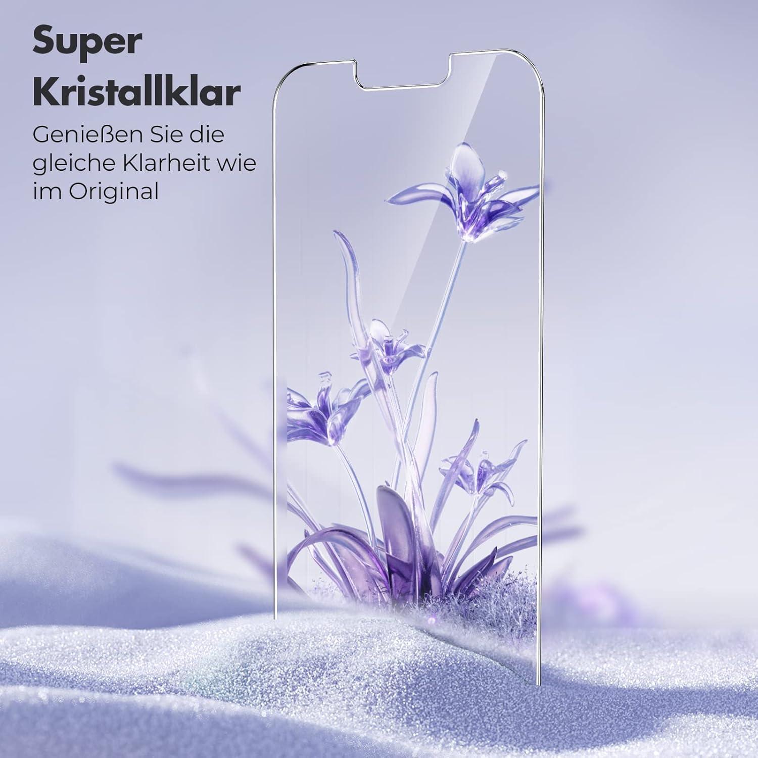 Schutzfolie 3 Stück für iPhone 14 Plus Panzer Glas 9H Anti-Kratz Displayschutz