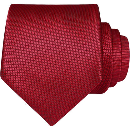 Herren Hochzeit Krawatte Set Rot Plaid Blumen mit