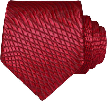 Herren Krawatte Set Hochzeit Rot Plaid Blumen Elegant