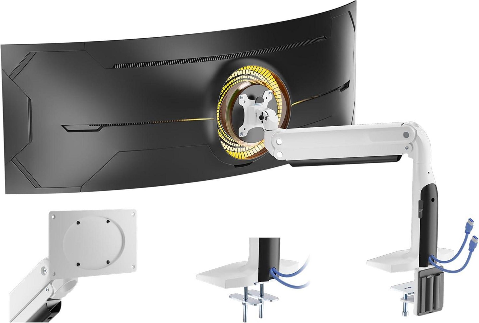 Monitor Halterung für 17-43 Zoll Flach Curved Bildschirm, VESA
