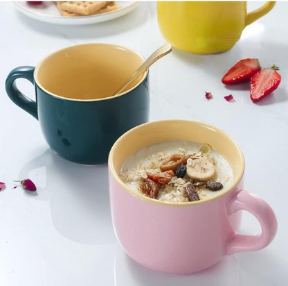 Große Keramik Tasse 600ml Grün Geschenk Weihnachten Geburtstag XXL Becher