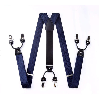 Hosenträger Herren Set Fliege Einstecktuch Y Form