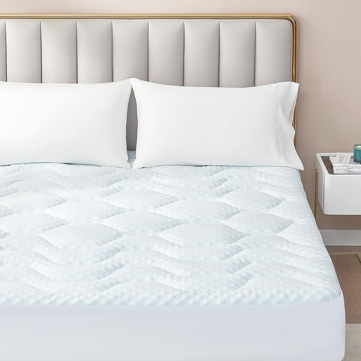 Gel Matratzentopper 140x200cm mit Memory Foam, atmungsaktiv