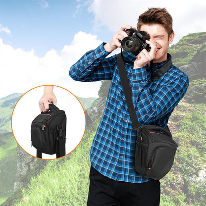 Tragbare DSLR/SLR Kameratasche mit Schultergurt und Regenhülle