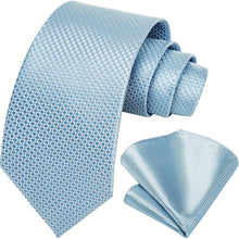 HISDERN Herren Hochzeit Krawatte kariert Blumen Elegant