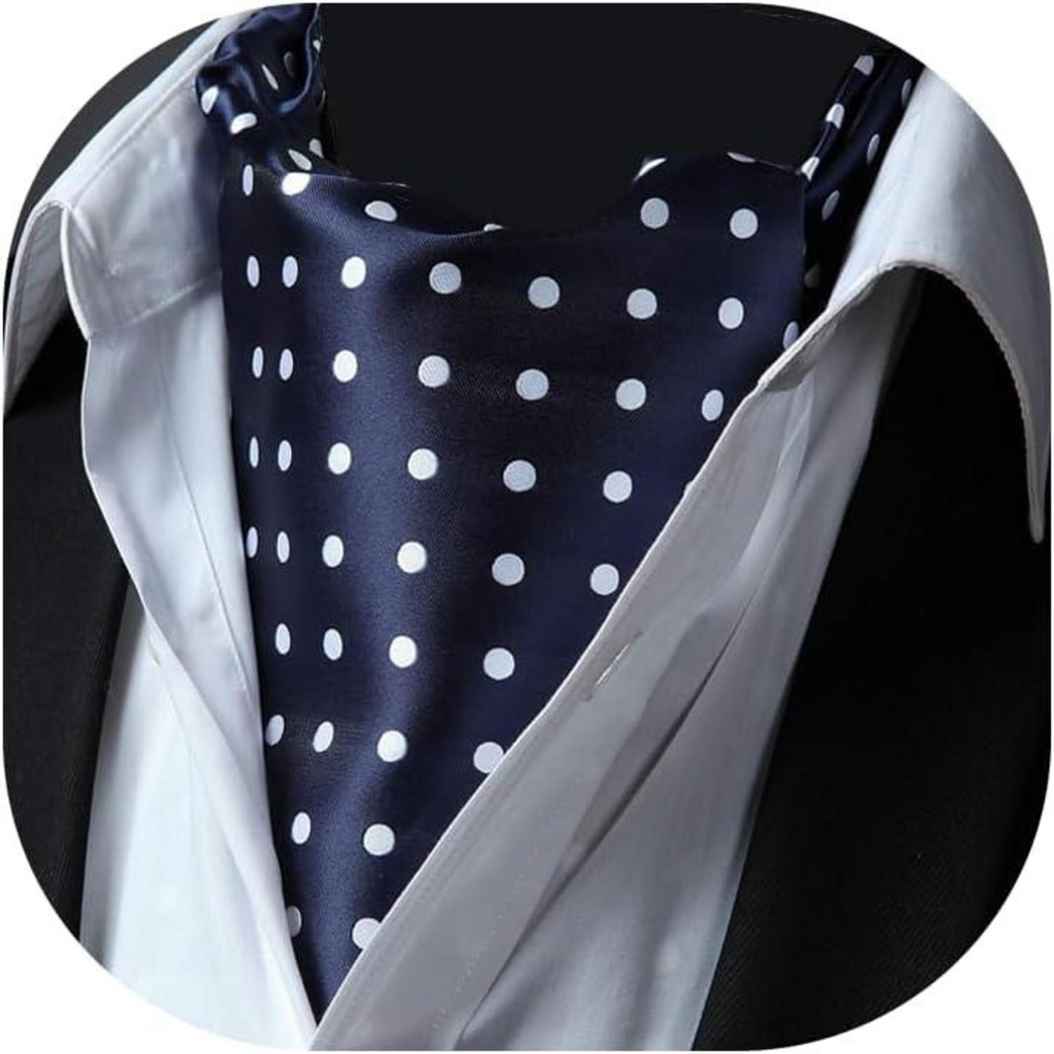 Eleganter Gepunkteter Krawattenschal für Herren Hochzeit Business
