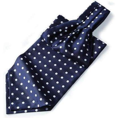 HISDERN Krawattenschal Herren Gepunktet Elegant Business