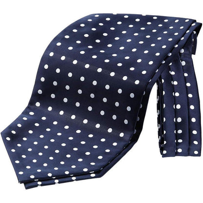 HISDERN Krawattenschal Herren Gepunktet Elegant Business