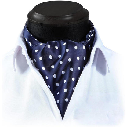 HISDERN Krawattenschal Herren Gepunktet Elegant Business