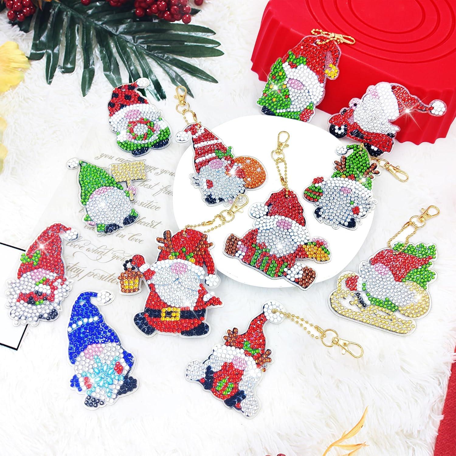 5D Diamond Painting Weihnachts Anhänger Set 12 DIY Diamant Malerei