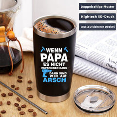 Lustiger Thermobecher Vater Geschenk Geburtstag Weihnachten 600ml