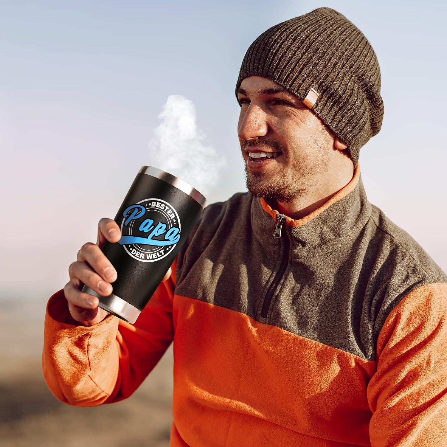 Bester Papa Geschenke Thermobecher Lustige Geschenkideen 600ml