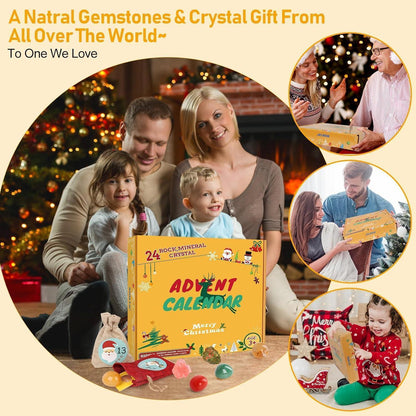 Adventskalender 2024 Kristalle Kinder 24 Tage Weihnachten