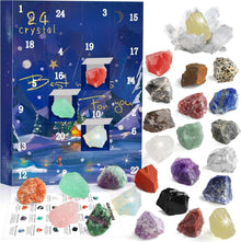 Adventskalender Kristalle für Kinder 2024 natürliche Edelsteine