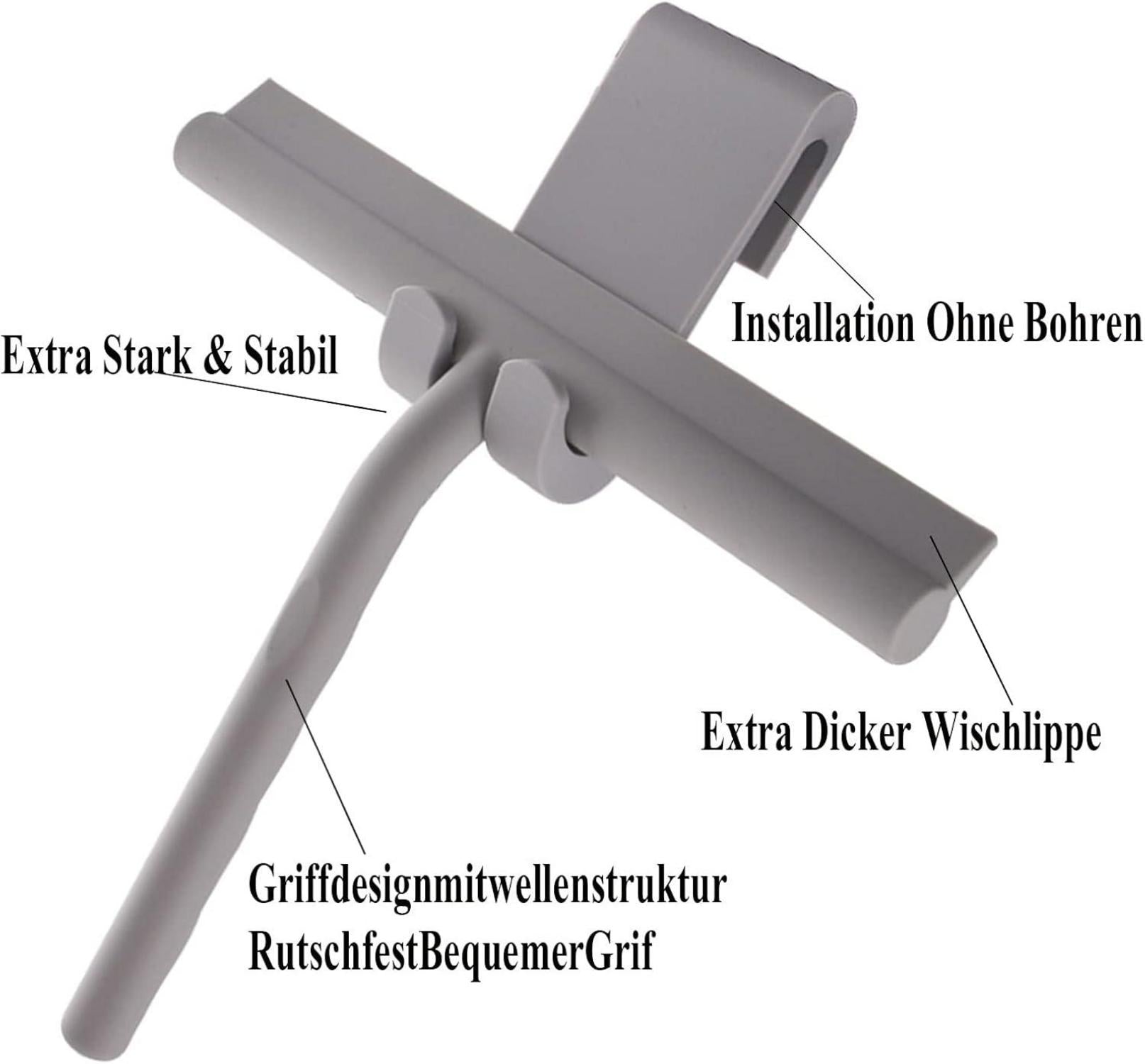Duschabzieher Silikon Abzieher 21cm breit Fensterabzieher Silikon