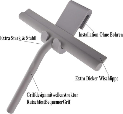 Duschabzieher Silikon Abzieher 21cm breit Fensterabzieher Silikon